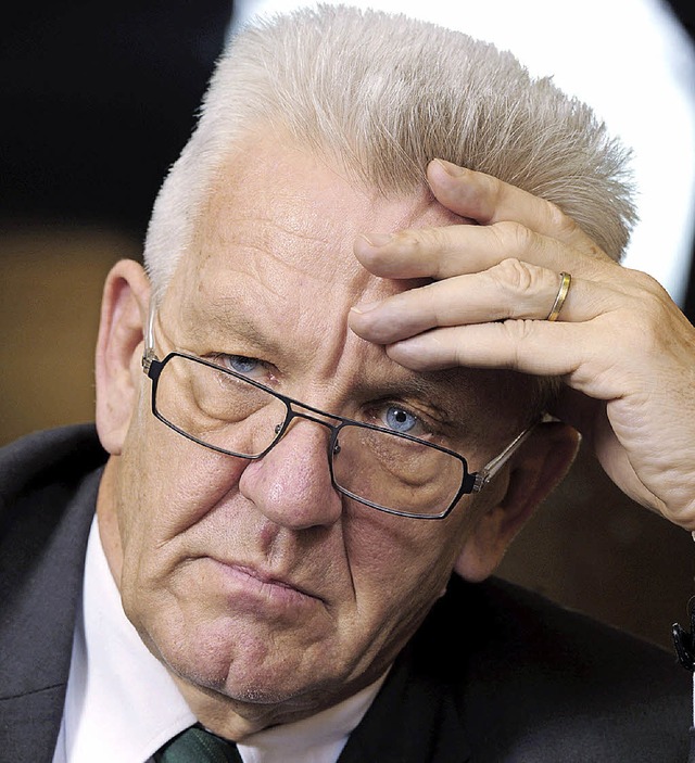 Brde des Amts: Kretschmann   | Foto: dpa