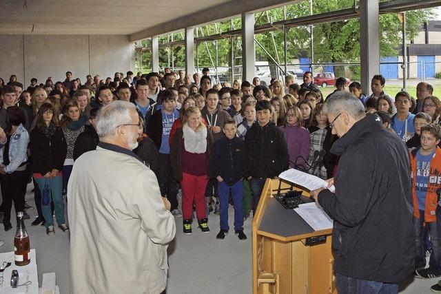 Richtfest fr Schul-Neubau