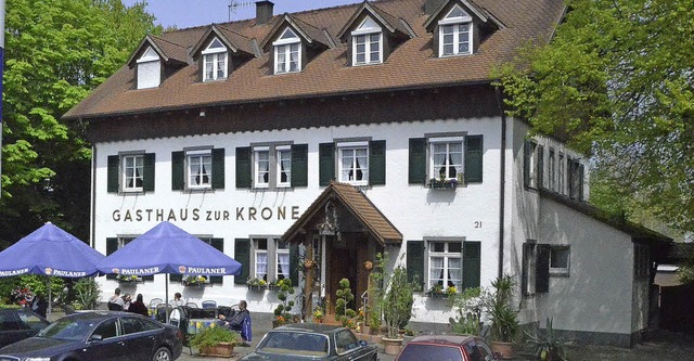 Das Gasthaus Krone msste einer Bebauu... Einkaufcenter in Haltingen  weichen.   | Foto: SENF