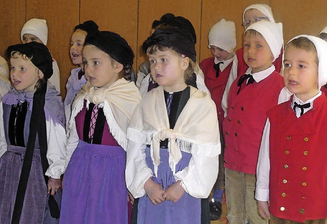 ber die Kinder freuen sich die Senioren immer besonders.   | Foto: Klaus Brust