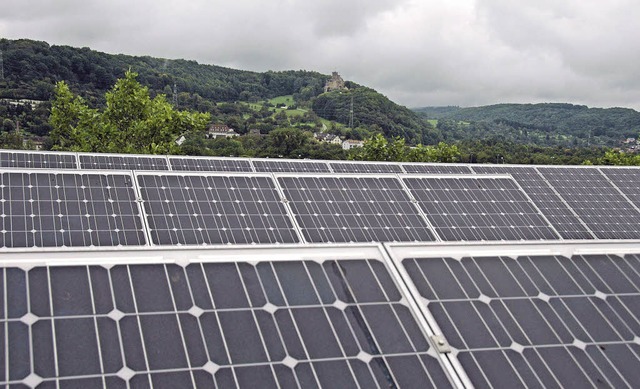 Die Fotovoltaikanlage auf der Lrrache...3000 im Netzgebiet von Energiedienst.   | Foto: NIkolaus Trenz