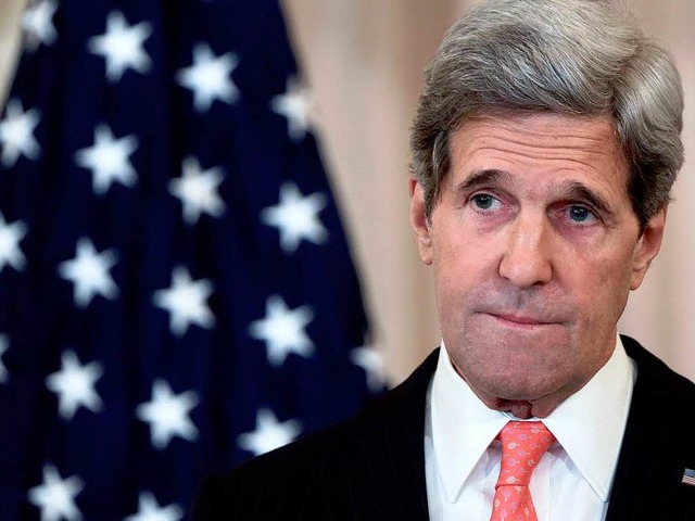 Besorgt:  John Kerry, US-Auenminister.  | Foto: AFP