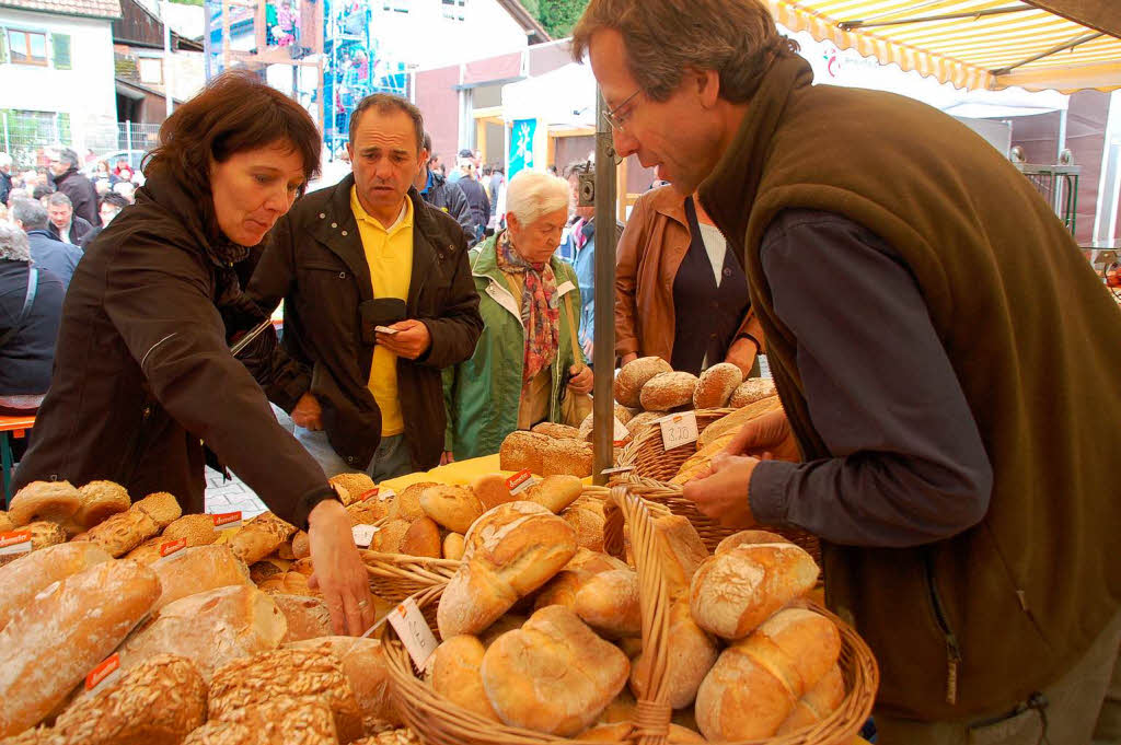 Brot, das Hauptprodukt, gab es in vielen Variationen.