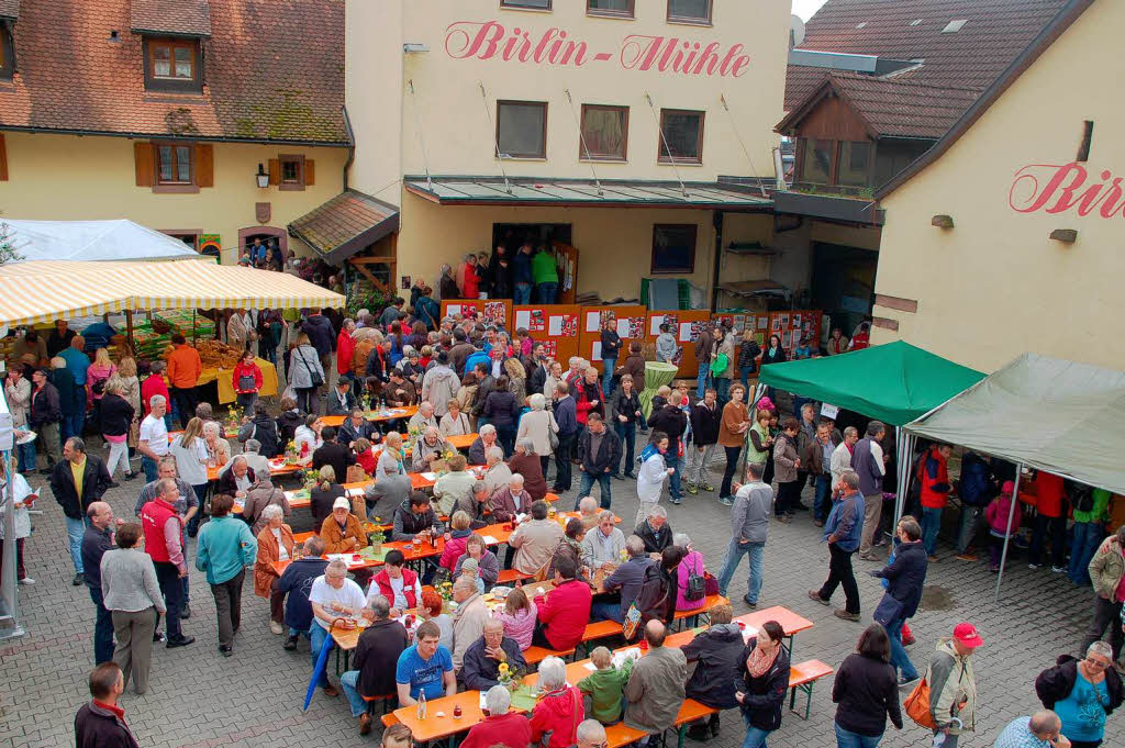 Viele Besucher aus dem ganzen Dreilndereck kamen zum Mhle-Fest der Familie Birlin in Degerfelden.
