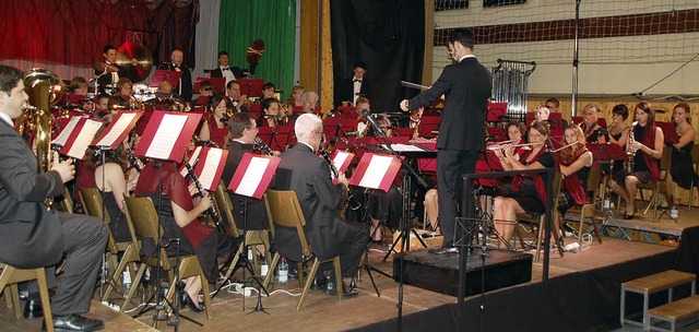 Der Musikverein Bleichheim beim Jahreskonzert in der Kirnburghalle.  | Foto: Jrg Schimanski