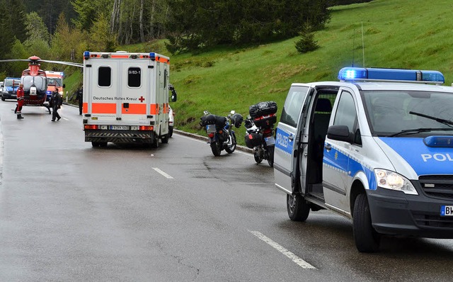 Bei einem Unfall auf der B317 verlor a...sonntag ein Motorradfahrer sein Bein.   | Foto: Kamera 24