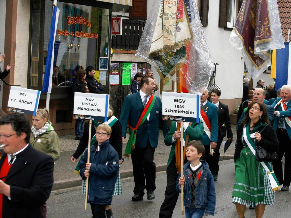 Der groe Festumzug am Sonntag.