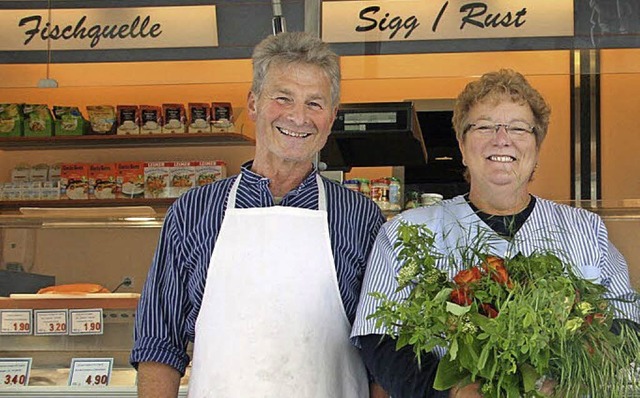 das Ehepaar Kurt und Marga Sigg wurde ... geben Fischzucht und Fischhandel auf.  | Foto: Natalie Butz