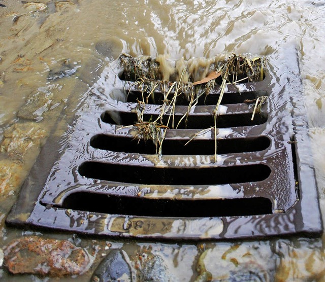 Auf dem Mnsterberg soll mglichst alles Regenwasser in die Kanalisation laufen.  | Foto: benjamin bohn