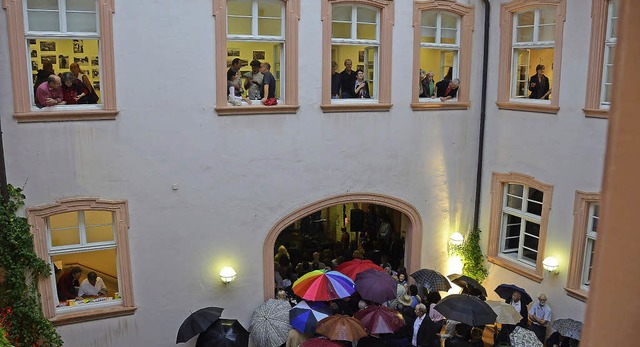 Auf groe Resonanz stie die Ausstellu...griffen, strte auch der Regen nicht.   | Foto: Burgmaier