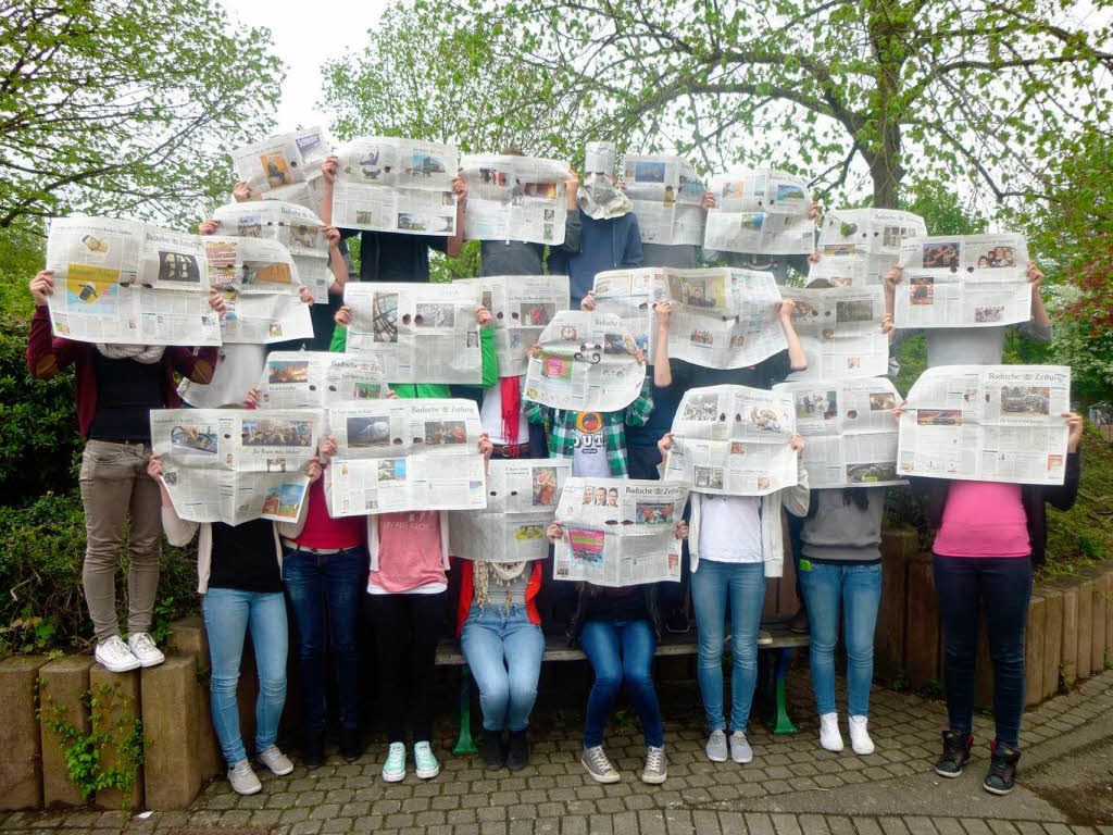 Die Klasse 8g von der Hugo-Hoefler-Realschule in Breisch