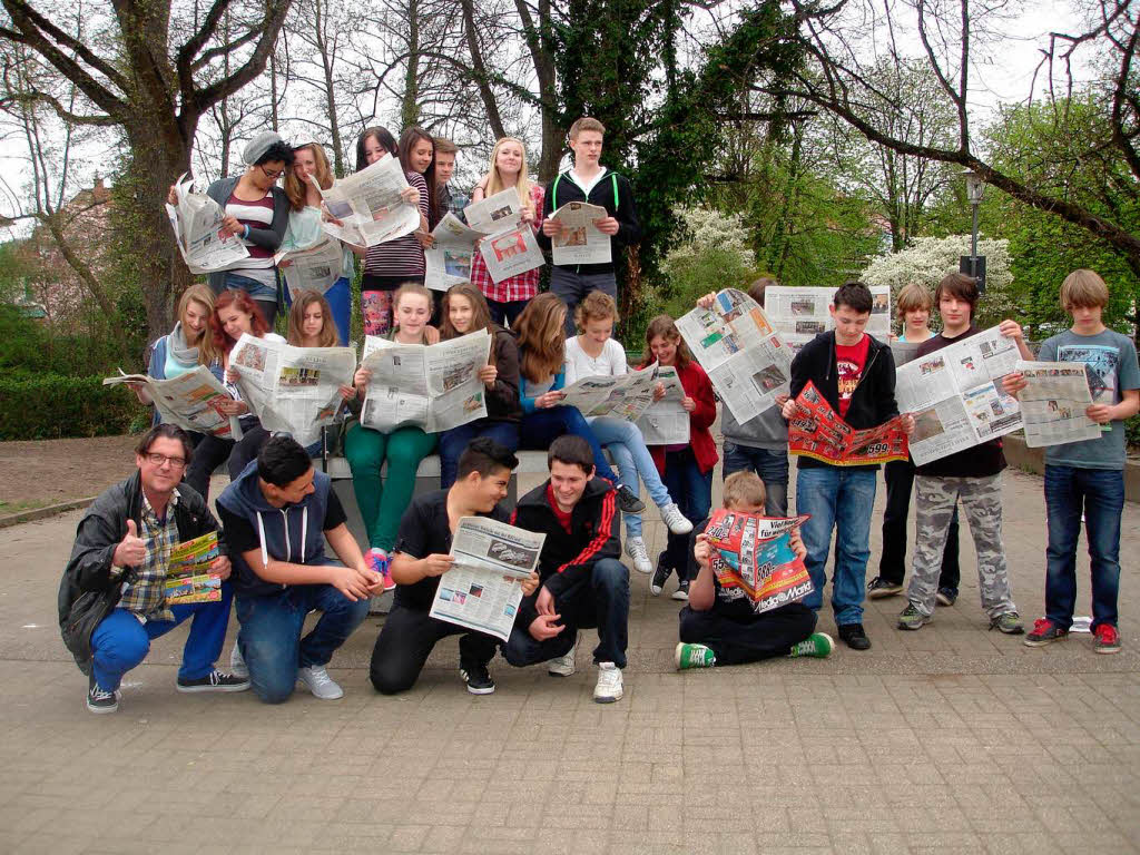 Die Klasse 8b  der Markgrafen-Realschule aus Emmendingen