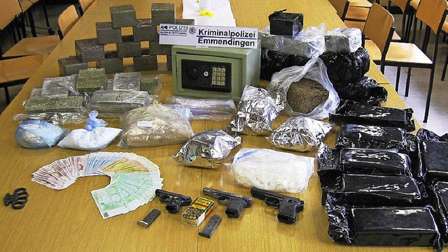 44,2 Kilogramm Drogen  im Marktwert vo...hatte die Polizei 2012 sichergestellt.  | Foto: ARCHIV: POLIZEI