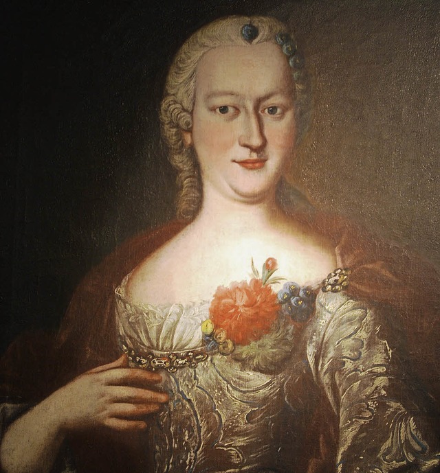 Dame mit roter Blume &#8211; aus dem Museum Schopfheim  | Foto: Schmidt