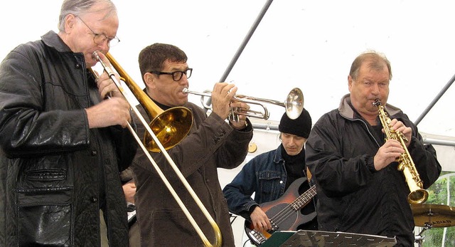 Albert-Louis-Jazzband bei ihrem Auftritt in Denzlingen.   | Foto: Roman Kiener