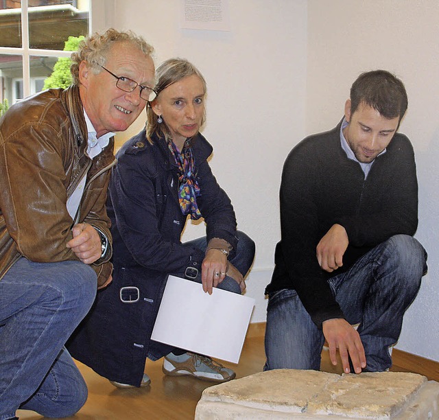 Hannes Burger, Regine Fellmann Brogli ...ie Rmerausstellung im Museum Schiff.   | Foto: Jrn kerckhoff