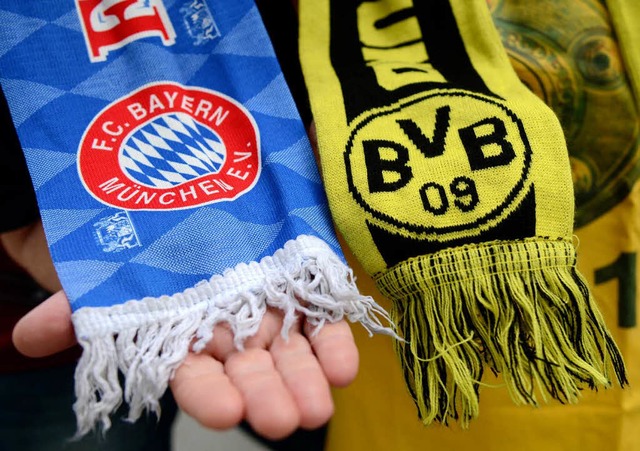 Der FC Bayern Mnchen und sein grter Rivale: Borussia Dortmund.  | Foto: dpa