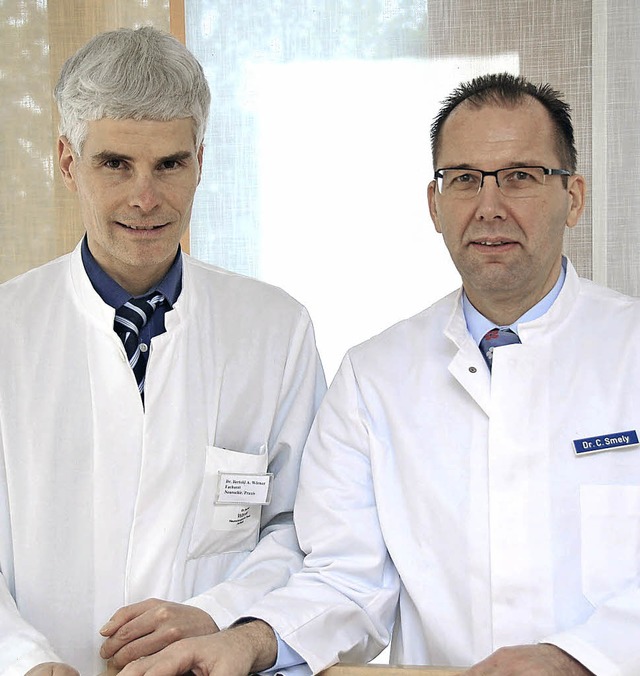 Hirnchirurgen Ortenau Klinikum (v.l.) Dr. Bertold Wrner und Dr. Christian Smely  | Foto: ORTENAU KLINIKUM