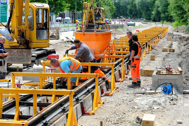 Ausbau der Stadtbahn Richtung Zhringen  | Foto: Ingo Schneider