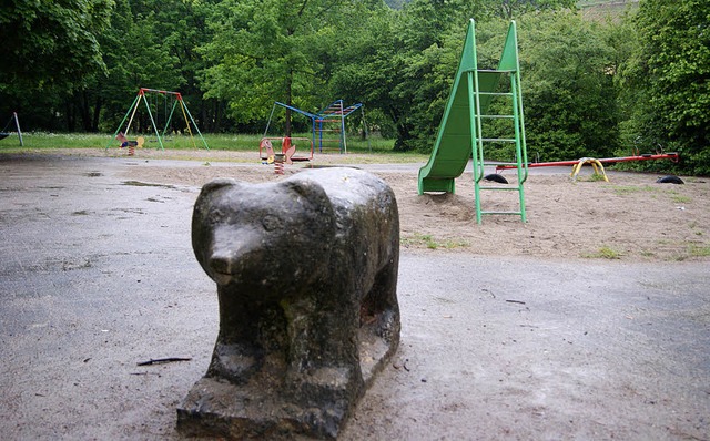 Eine aufwendige Kletterkombination fr...ommerferien knnte alles fertig sein.   | Foto: M. Schopferer