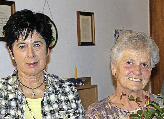 Geehrt: Anneliese Mller (rechts) und Helga Wohlschlegel   | Foto: sph