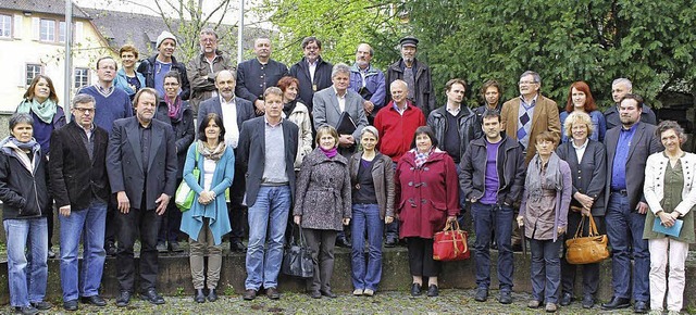 Tagungsteilnehmer des Netzwerks der Museen am Oberrhein in Lrrach.   | Foto: zvg
