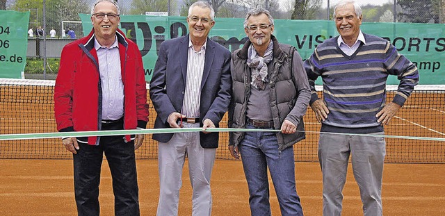 Tennisclub Grn-Wei Ihringen erffnet...Mller, Peter Graf und Fritz Mssinger  | Foto: privat