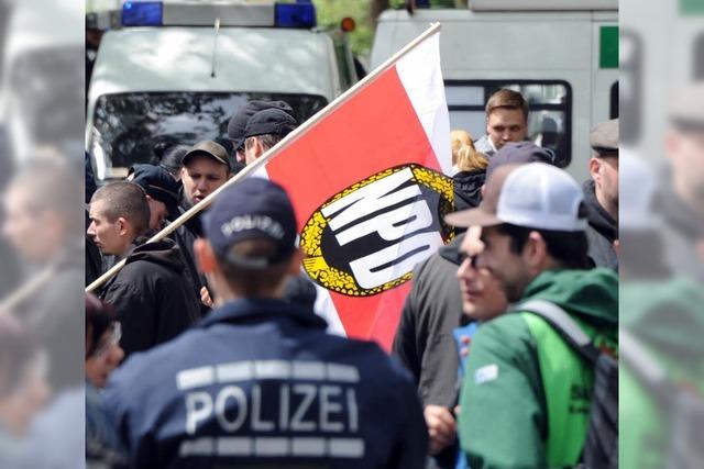 Karlsruhe: Demonstranten verhindern Neonazi-Aufmarsch