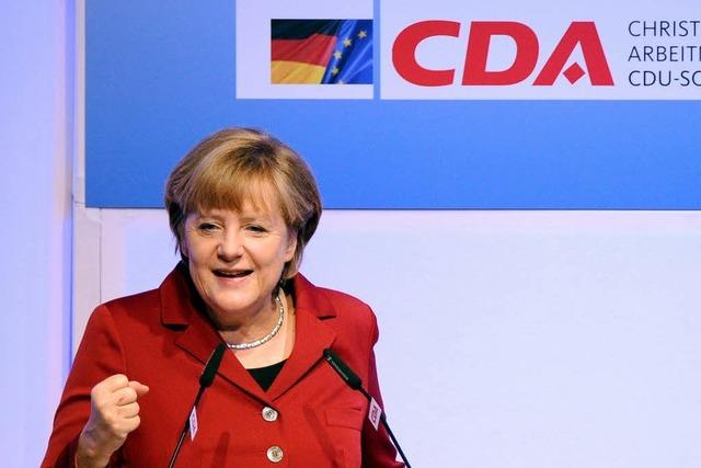 Merkel vertrstet CDA bei Mindestlohn