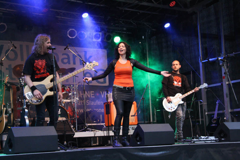 Heie Musik bei khlen Temperaturen gab es an den drei Tagen der Open-Air-Veranstaltung Wein und Musik in Staufen.