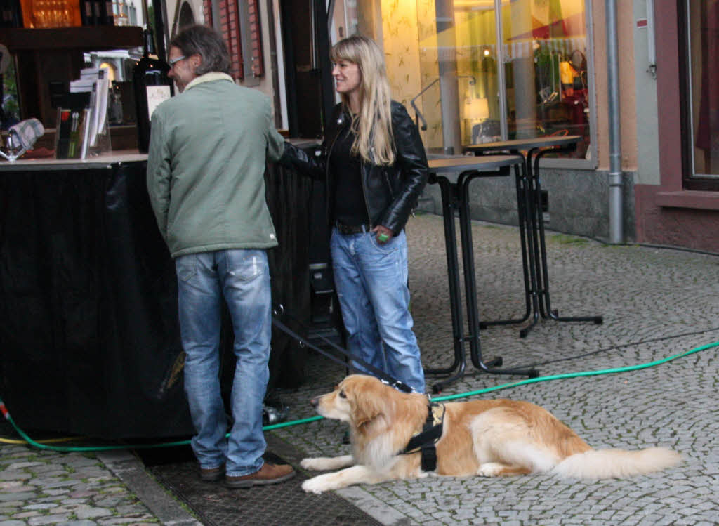 Heie Musik bei khlen Temperaturen gab es an den drei Tagen der Open-Air-Veranstaltung Wein und Musik in Staufen.