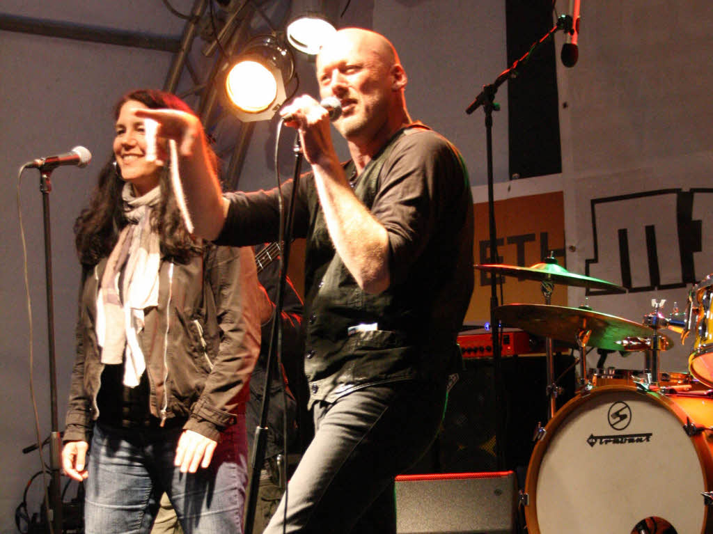 Heie Musik bei khlen Temperaturen gab es an den drei Tagen der Open-Air-Veranstaltung Wein und Musik in Staufen.