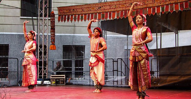 Das Kalasri-Tanzensemble beim  Museumsfest   | Foto: Martina David-Wenk