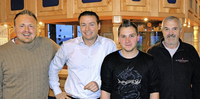 Tobias Kgel (von links) und Andreas W...an Christian Gantert und Alfons Selb.   | Foto: Patrick Burger