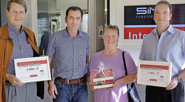 SINA Fenster + Tren GmbH berreicht Preise im Wert von mehr als 6000 Euro  | Foto: Privat