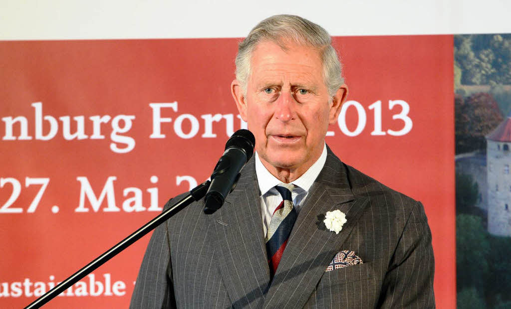 Eigentlicher Grund des Besuchs: Prinz Charles beim Symposium