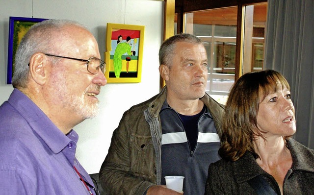 Heinrich Eckerlin (links) gab interess...t bis zum 25.Juli im Kurhaus zu sehen.  | Foto: Rolf Reimann