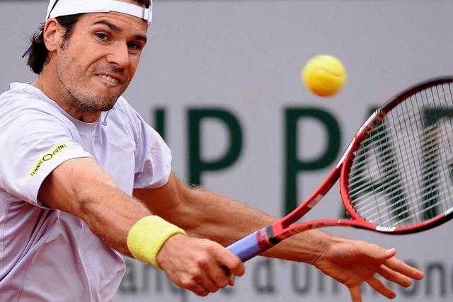 French Open: Tommy Haas trotzt dem Regen und Rufin