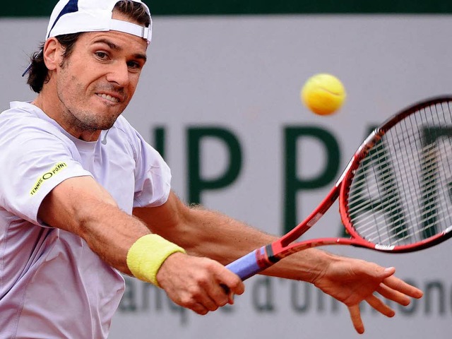 Die deutsche Nummer eins  besteht sein...ngsprobe bei den French Open souvern.  | Foto: dpa