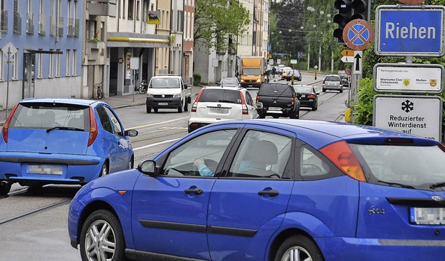 Durch die Lrracherstrae sollen weniger Autos fahren.   | Foto: gramespacher