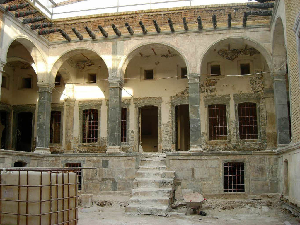 Ein Innenhof in Erbils Zitadelle, die restauriert wird.