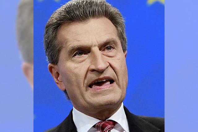 Oettinger bezeichnet EU als Sanierungsfall