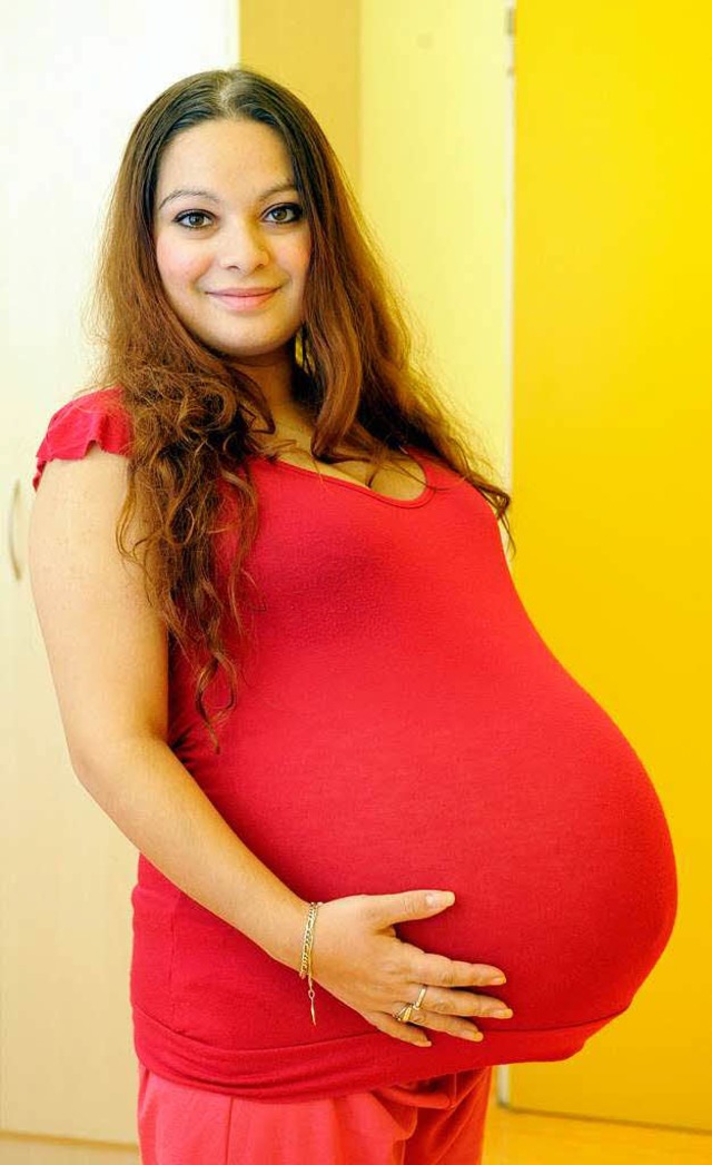 Bald sechsfache Mama: Alexandra Kinova...nen Sohn und erwartet jetzt Fnflinge.  | Foto: dpa