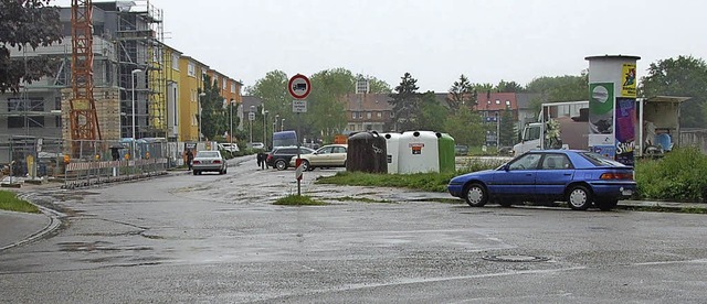 Auf die  Strae &#8222;Am Messeplatz&#...nftig eine Mittelinsel erleichtern.    | Foto: Frey