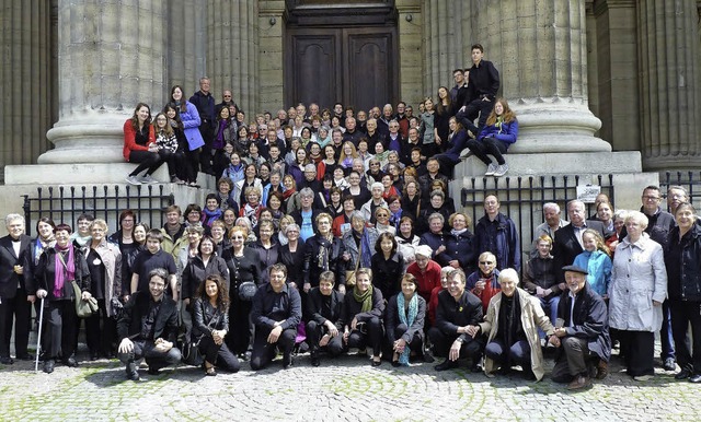 Der katholische Kirchenchor Mnchweier...der Pfarrkirche St. Sulpice in Paris.   | Foto: privat