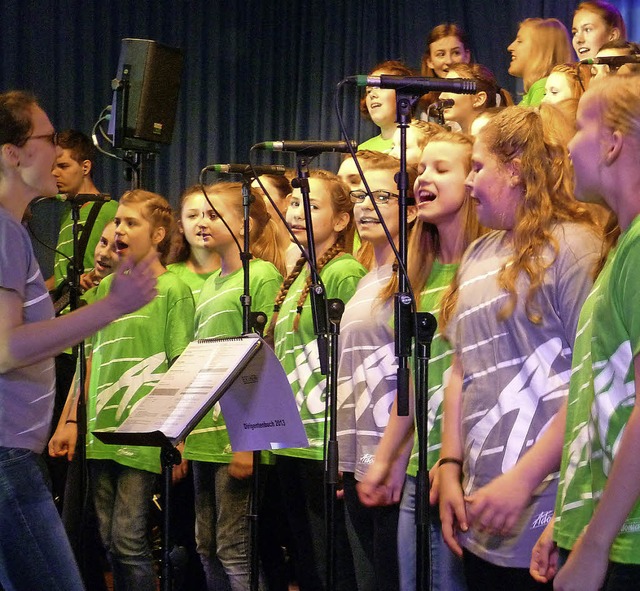 Der Adonia-Chor beim Auftritt in Adelhausen  | Foto: Gabriele Rasenberger