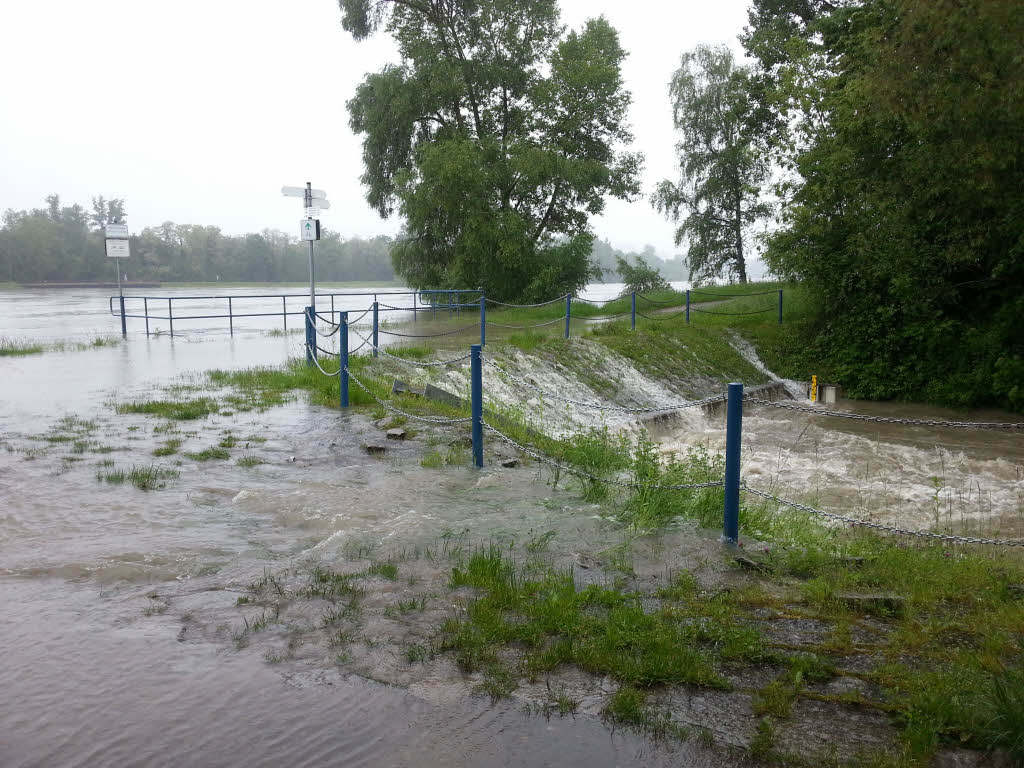 Hochwasser bei Jechtingen