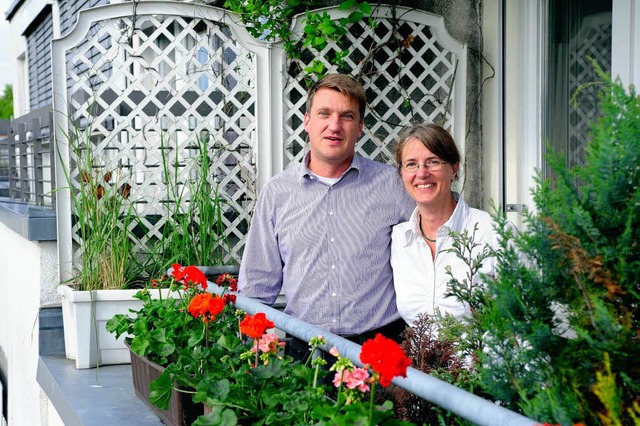 Susanne Ruchatz, Andreas Tiemann und Ente (links im weien Kasten)  | Foto: Thomas Kunz