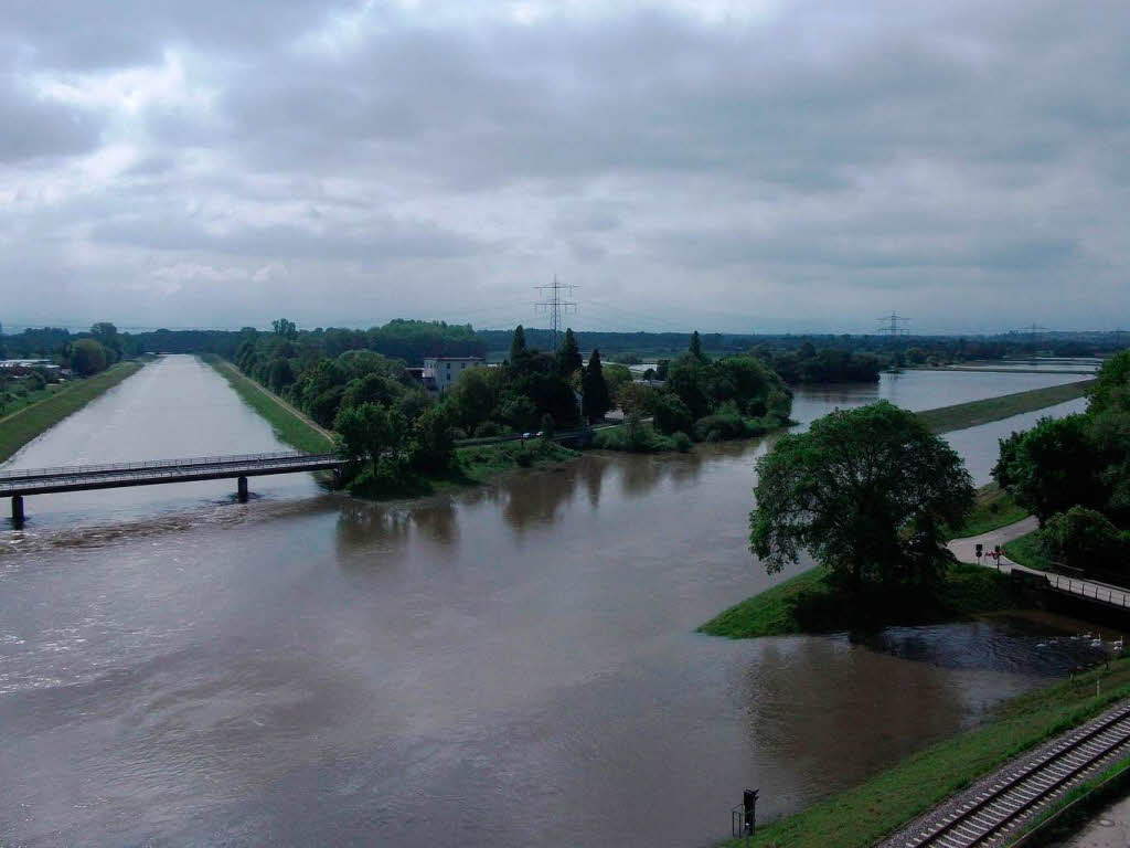 Hochwasser in Riegel.