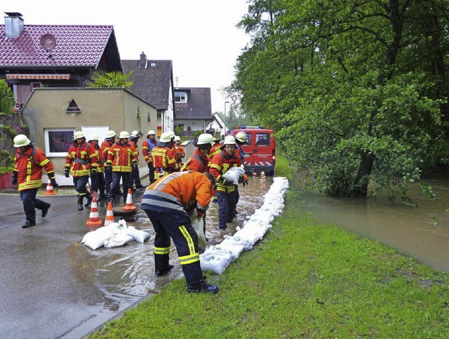 Unwettersituation Teningen  | Foto: Aribert Rssel